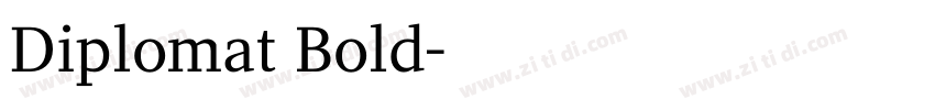 Diplomat Bold字体转换